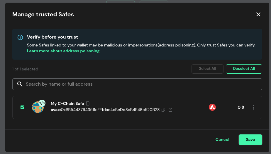 Add Safe